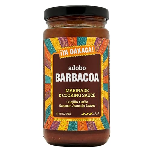 Ya Oaxaca - Barbacoa Adobo Marinade - Rich & Complex Flavor - Made with Chile Guajillo & Avocado Leaf - Brush on Chicken, Beef, Pork, or Veggies - Vegan, Non-GMO, Gluten Free - 12oz