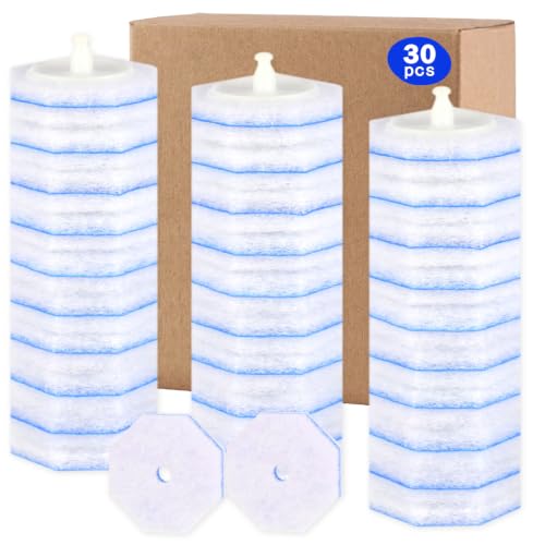 Image of 30 Count Disposable Toilet Brush Refills for Clorox Toilet Brushes | 5X Cleaning Power Scrubber Refill,High-Density Disposable Brush Refills,360 Efficient Cleaning,Fresh Fragrance
