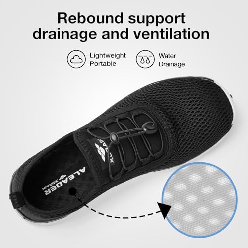 Image of ALEADER Men's Stylish Water Shoes, Quick-Dry Xdrain Water Sneakers, Lightweight & Comfort Footed