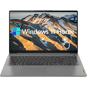 Lenovo IdeaPad 3 – Ofertas navideñas para portátiles, pantalla táctil FHD de 15.6 pulgadas, Intel Core i3-1115G4, 24 GB de RAM, SSD de 1 TB, HDMI, cámara web, Wi-Fi 6, lector de tarjetas SD, Windows 11 Home, gris