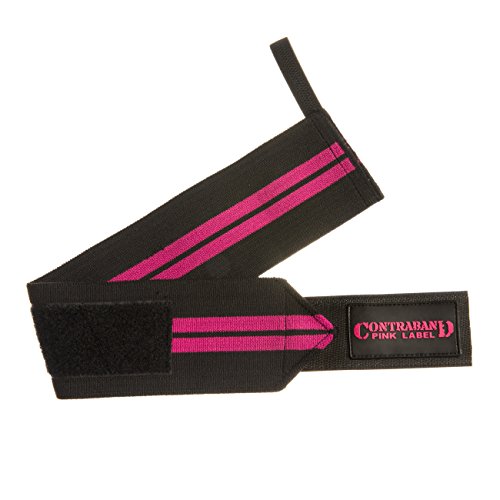 Contraband Pink Label 1007 Wrist Wraps (Pair) for Women | Soft Wrist Wraps for Increasing Strength for Weightlifting, Bodybuilding, and Powerlifting