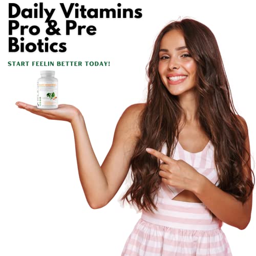 Optivida- Whole Food Multivitamin & Minerals All Natural Fruits & Vegetables | Probiotics, Prebiotics, And Postbiotics | Immune, Gut, Mind, Energy & More (60 Capsules) #TOP3