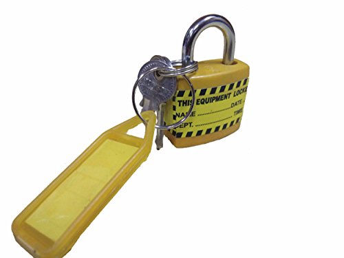 Image of Lockout Padlock AK-JPL-103Y Lock and Hold (Pack of 3)