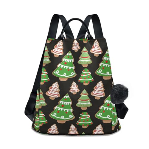 Sac à dos tendance femme vert et noir, la douceur de Noël au quotidien