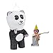Produktbild Relaxdays Pinata Panda, zum Aufhängen, Kinder & Erwachsene, Geburtstag, zum Befüllen, HBT 50 x 25 x 25 cm, weiß/schwarz