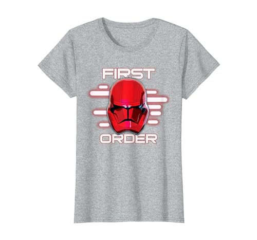 Star Wars Rise of Skywalker First Order Sith Trooper T-Shirt, Women, Heather Grey, Medium