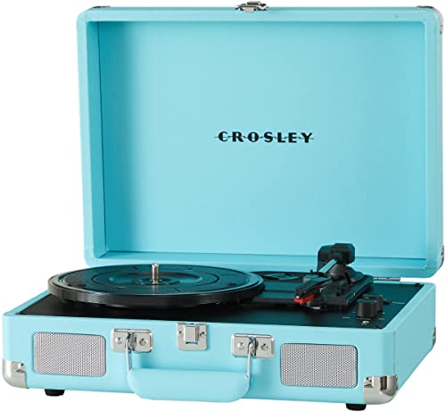 Image of Crosley CR8005DP-TQ1 Cruiser Plus Record Player, Turquoise