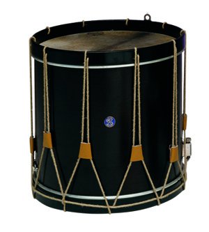 Tabalet valenciano Ø38.1 cm/15 x 36 cm, parche piel, cuerda