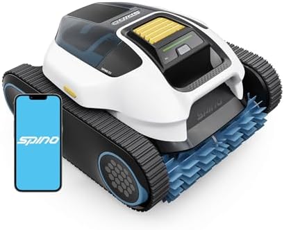 SPINO E1 Robot Piscine Fond et Parois, 210 Min d'Autonomie, 21950...