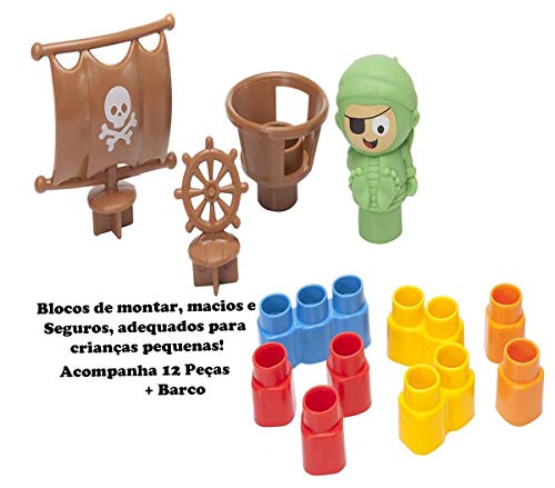 Fofo Blocos Barco Pirata, Elka, Sortido, M
