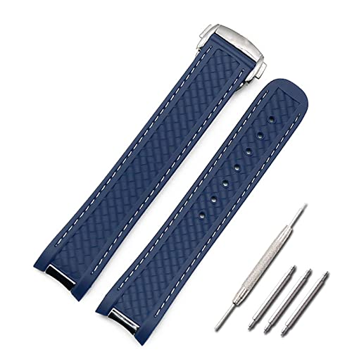 Accessoires de montre bracelet silicone 20 mm boucle papillon