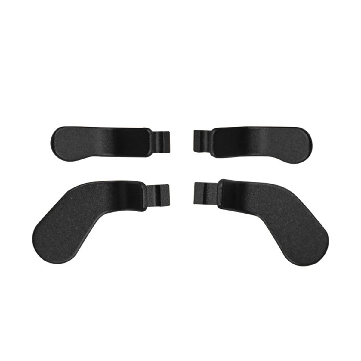 4 Piezas de Repuesto de paletas traseras de Metal y Acero Inoxidable para Xb0x One Elite Controller Series 2 (Negro)