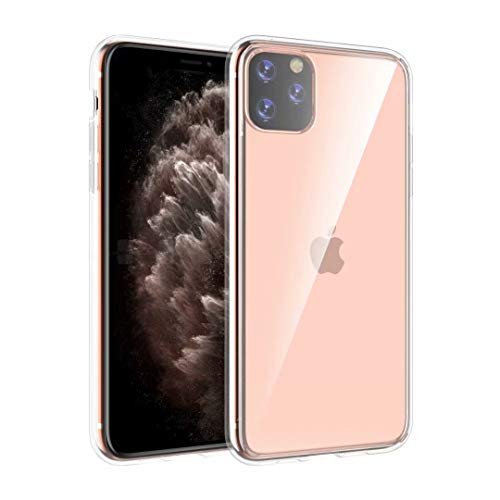 FanTing Cover compatibel voor iPhone 11 Pro Max Case, [Soft TPU+hard PC] [Vier hoeken verhoogd] [Anti-scratch]. Transparante beschermhoes is geschikt voor iPhone 11 Pro Max. (Transparant)