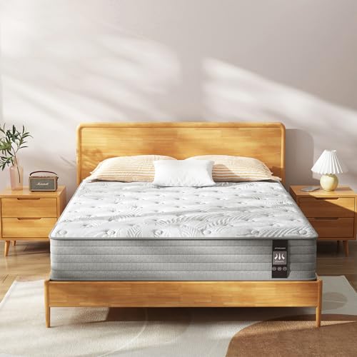 Image of Queen Mattress 12 inch,Medium Firm Queen Hybrid Mattresses with Gel Cooling Memory Foam and Pocket Springs