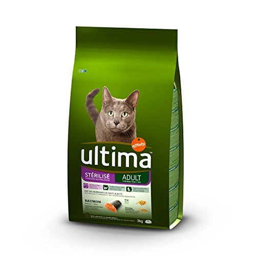 Ultima Croquettes pour Chat Stérilisé avec Saumon - 3 kg