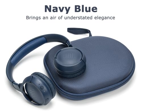 Image of Ginsco Case Compatible with JBL Tune 510BT /520BT /500BT with Sony WH-CH520 /510, Ultra-Slim Hard Shell Headphone Case for On Ear Headphones (Navy Blue)