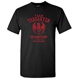 Team Targaryen Arch Sigil - Throne Crest Lord TV Drama T Shirt - 3X-Large - Black
