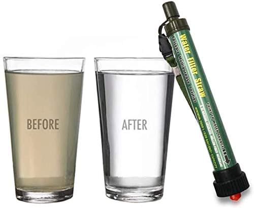 DJB Personal Water Purifier 2000L Portable Water Purification Straw Outdoor Survival Water Filtration 0.01 Micron Emergency Equipment For Camping,hiking,travel