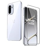 CAUHENYEE Coque Transparente pour OnePlus 15R, avec 1 Protection d'écran en Verre Trempé, Coque Fine et Douce en TPU Transparent, Anti-Rayures, Antichoc CAUHENYEE Coque Transparente pour OnePlus 15R, avec 1 Protection d'écran en Verre Trempé, Coque Fine et Douce en TPU Transparent, Anti-Rayures, Antichoc