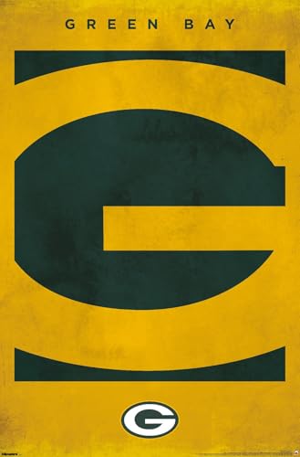 NFL Green Bay Packers - Logo 25 Wall Poster, 34L" x 22.4W", Unframed Version