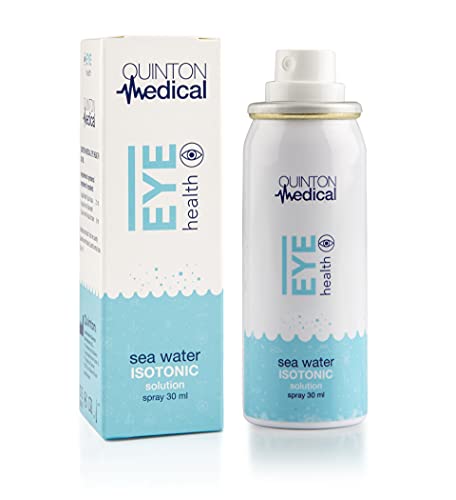 Quinton Medical - Eye Health, Spray Ocular con Agua de Mar 100% Natural, Tratamiento Ojo Seco, alivia síntomas de ardor y visión borrosa, 30 ml