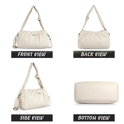 Image of Synthetic Leather Casual Top Handle Handheld Crossbody Travel Side Sling Bag For Women