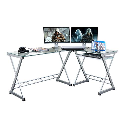 Techni Sport Gaming Desk Collection - L-Shaped Gaming Desk, Black - Perfect Gaming Desktop Desk (Reno) #TOP2