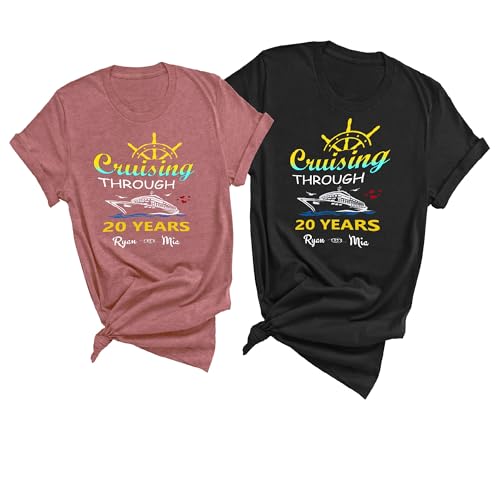 Cruising Through Custom Shirt, Matching Anniversary Tees for Couples, Family Cruise Shirts, Personalized Vacation Ship Tshirts, Cruise Wear, Cruise Ship Essentials