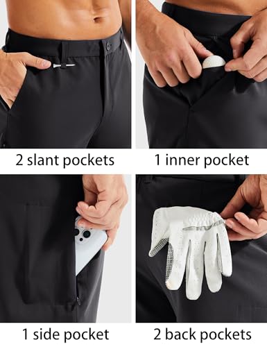 MAGCOMSEN Men's Golf Shorts with 6 Pockets 11 inch Inseam Quick Dry Stretch Casual Work Dress Hiking Shorts for Men4