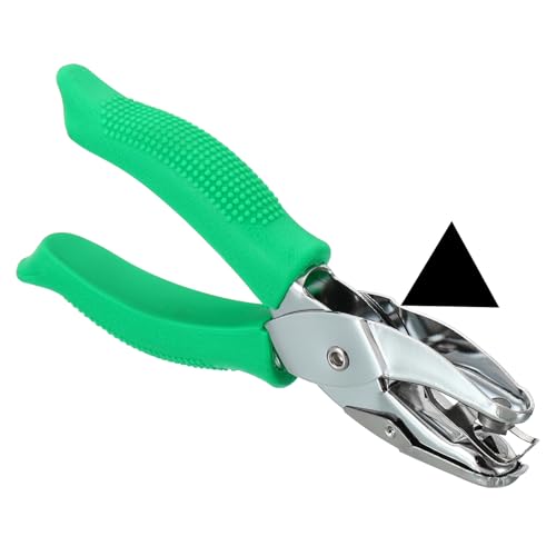 Perforatrice à trou unique triangle 6,35 mm PATIKIL verte pour bricolage et loisirs créatifs