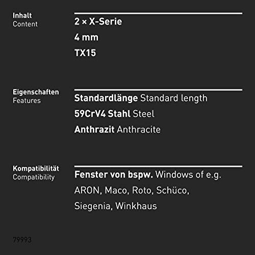 INBUS® Fenster Einstellwerkzeug 4mm & TX15 – Ansicht 3