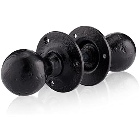 XFORT Black Antique Mortice Door Knob Set Cover