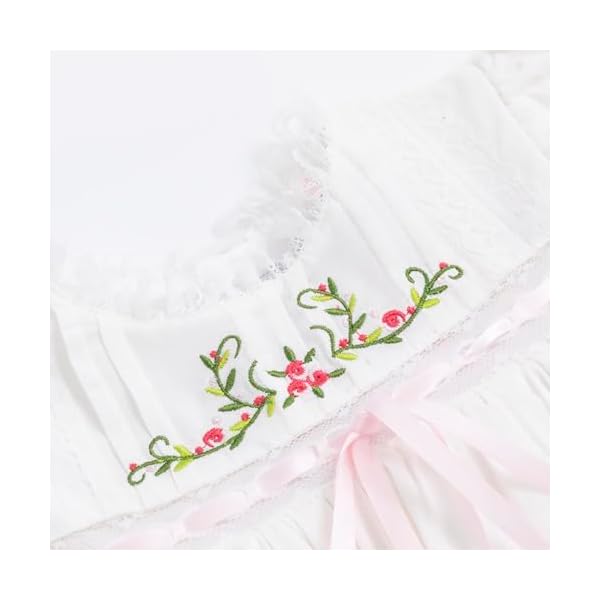 Dress Embroidered Floral Puff Sleeve Casual Clothing - Image 5