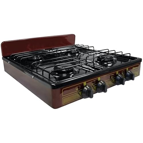 Koblenz Victoria PFK-400A 4 Burner Gas Stove, 000 BTU Portable Cooktop