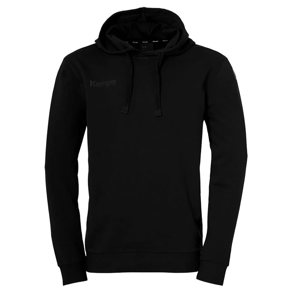 Sweat à capuche noir Kempa pour rester au chaud après l'effort sans transpirer - 4