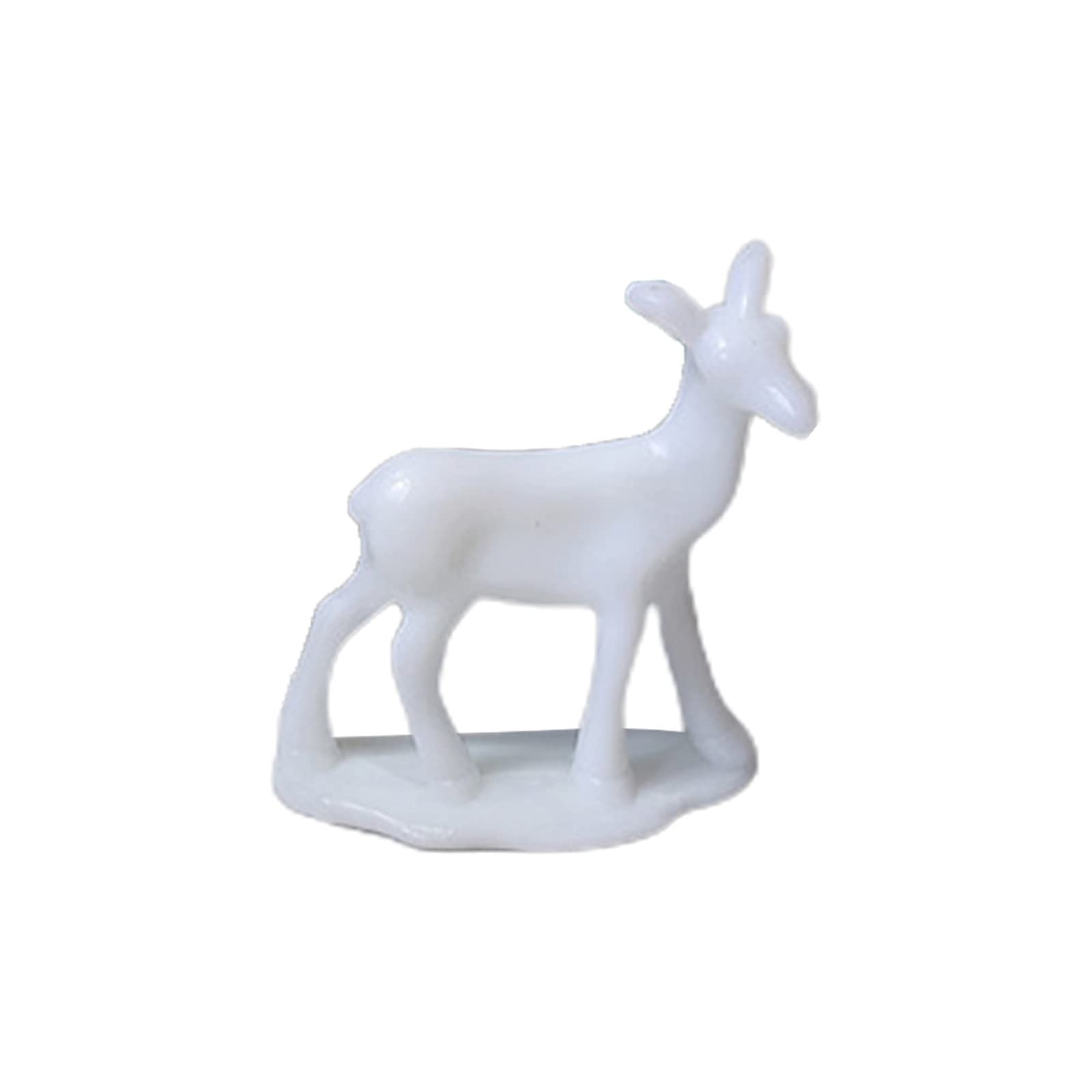Kalttoy Christmas Reindeer Figurines Resin Deer Statues Elk Sculpture Deer Ornaments for Living Room Wine Cabinet Home Decor Figurine Decor