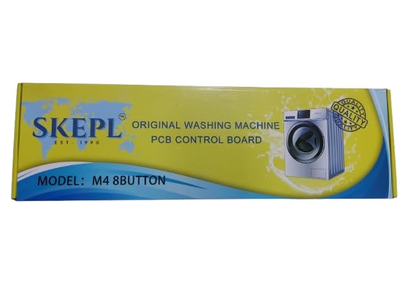 Image of Whirlpool Top Load Washing Machine PCB Board Replacement | Model 123 M4 8 Button Fully Automatic TOP Loaded Washer Control Circuit Motherboard & Power Electronic Module Spare Parts