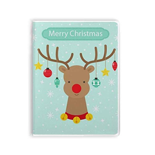 Carnet de notes de Noël élégant aux finitions soignées étoiles et flocons de neige