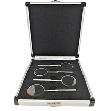 0.25/0.50/0.75/1.00 Optometry Trial Jackson Cross Cylinder Set Diopters Optics Lens/w Case