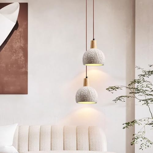 Cúpula de cemento Wabi-Sabi para iluminar comedores modernos con estilo rústico 5