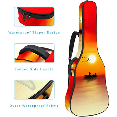 Housse de transport étanche pour guitare avec bandoulière réglable, clé colorée et note de musique, Multicolore 09, 42… - Les Beatles, Paul McCartney, John Lennon, RIngo Starr, George Harrison Housse de transport étanche pour guitare avec bandoulière réglable, clé colorée et note de musique, Multicolore 09, 42… – Image 5