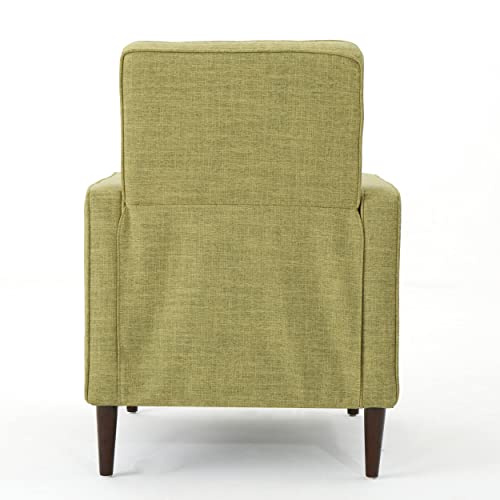 Christopher Knight Home Mervynn Mid-Century Modern Fabric Recliner, Polyester, Muted Green / Dark Espresso #TOP6