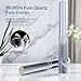 TOPFUND Crystal Singing Bowl Silicone Quartz Mallet