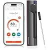 Meatmeet Pro Meat Thermometer with WiFi and Bluetooth, App Monitoring with Alarms and Timer, IP67 Waterproof, Wireless Meat Thermometer for BBQ, Oven, Grill, Kitchen