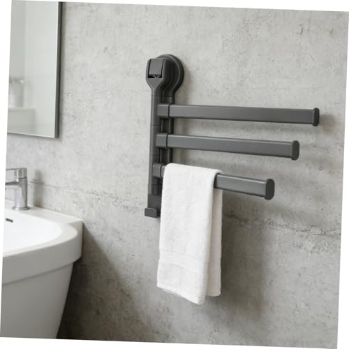 Porte-serviettes à ventouse 3 barres pour optimiser la maison
