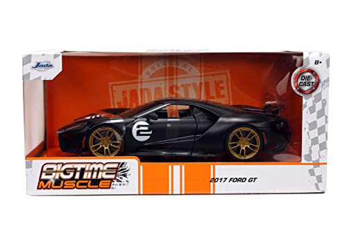 Jada Toys Big Time Muscle Auto 1:24 Ford GT 2017 Negro/Blanco miniatura 2