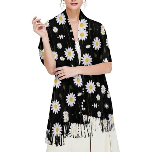 Womens Fall Winter Scarf Coffee Cup Tassel Soft Warm Blanket Scarves Womens Shawl Wraps