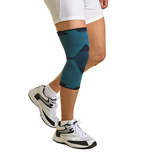 Dyna Knee Cap | Providing 360° Protection | 4-Way Stretchable Knee Support | for Joint Pain Relief, Sports, Running,Gym, Cycling, Exercise | 1 pair | For Men and Women -LARGE