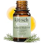 Kitsch Rosemary Oil for Hair Growth – Hair Oil with Biotin, Castor & Jojoba – Pre-Wash Scalp oil for Hair Care – Lavender Scent – 10mL