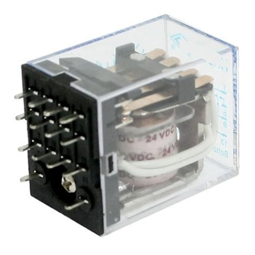 Relais HH54PA 5A DC 24V à broches 4PDT pour commuter quatre circuits sur PCB